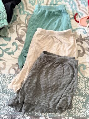 Auden Ribbed Pajama Pants Set of 3
